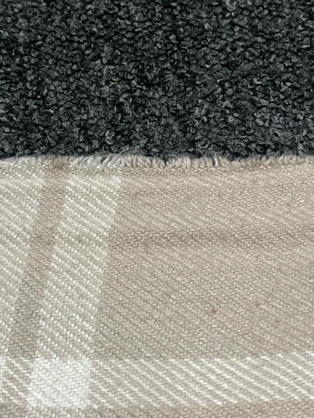 Neutral Fringe Scarf - Beige Lightweight Women's Accessory